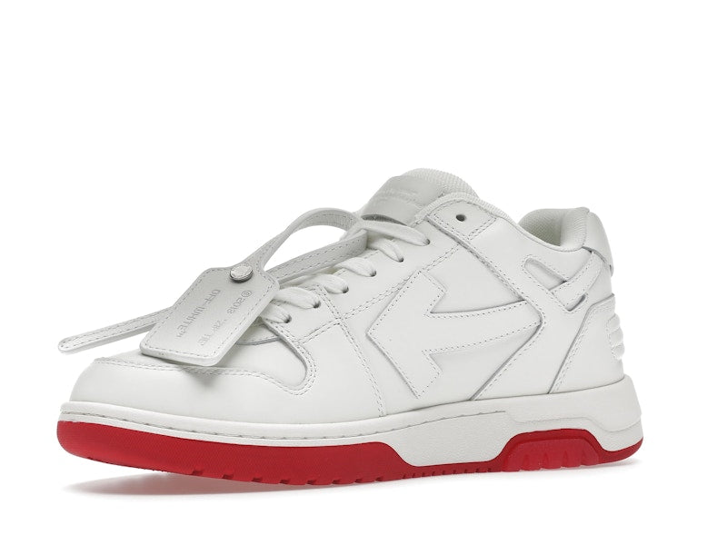 OFF-WHITE Out Of Office "OOO" Low Tops For Walking White White Red SS22