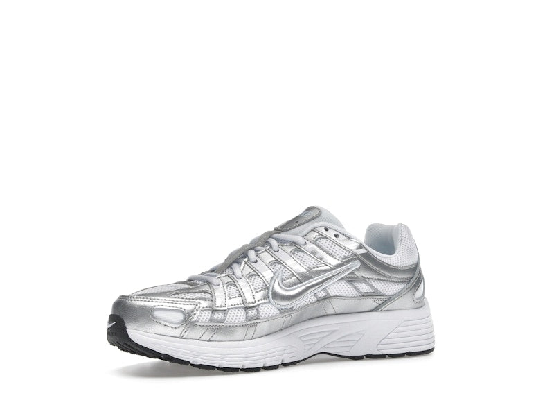 Nike P-6000 White Metallic Silver (GS)