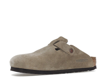 Birkenstock Boston Soft Footbed Suede Taupe
