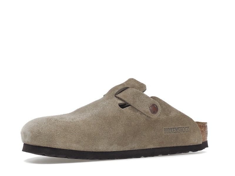 Birkenstock Boston Soft Footbed Suede Taupe