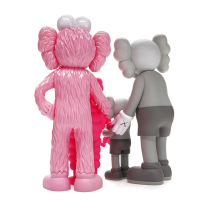 KAWS Family Vinyl Figures Grey/Pink