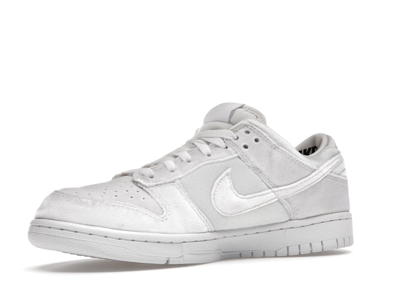 Nike Dunk Low Dover Street Market Triple White Velvet