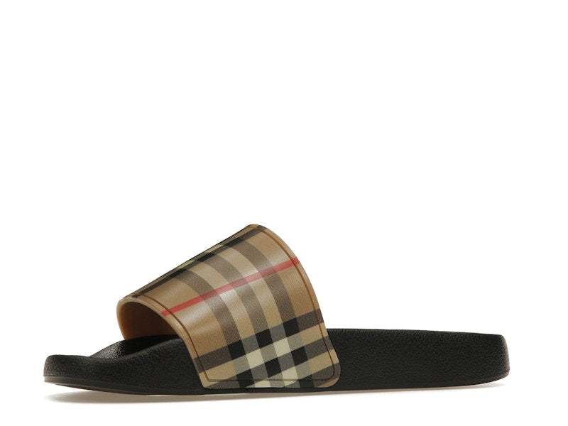 Burberry Check Print Slides Archive Beige (Women's)