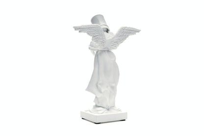 Banksy Bucket On Head Figure White