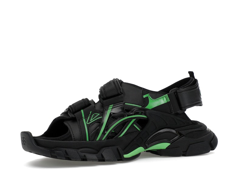 Balenciaga Track Sandal Black/Fluo Green
