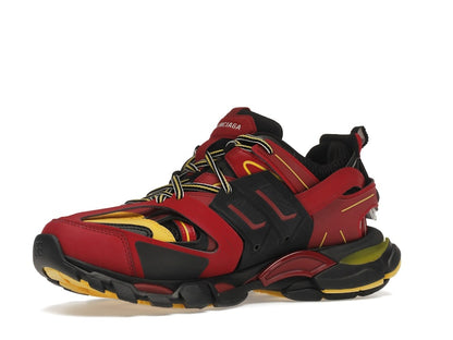 Balenciaga Track Trainers Burgundy Black