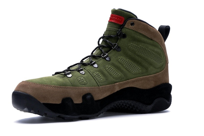 Jordan 9 Retro Boot NRG Military Brown Legion Green