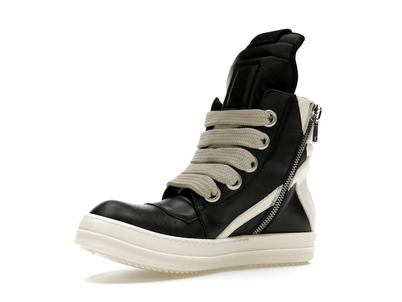 Rick Owens GeoBasket Oversized Eylet Black Milk