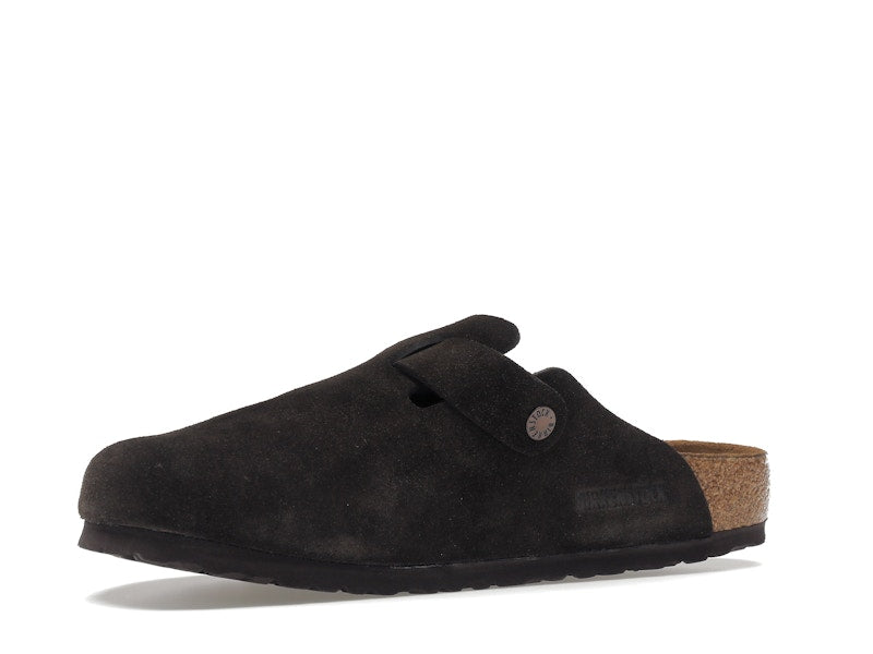 Birkenstock Boston Soft Footbed Suede  Mocha