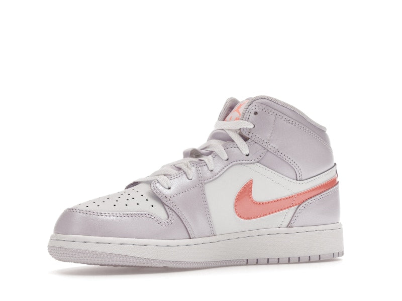 Jordan 1 Mid SE Barely Grape Iridescent Swoosh (GS)