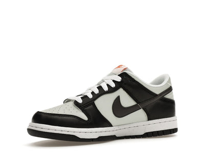 Nike Dunk Low Black Bright Mandarin Mini Swoosh (GS)