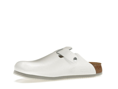 Birkenstock Boston Super Grip Leather White