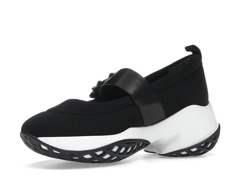 Roger Vivier Viv' Run Babies Black White Crystal Buckle (Women's)