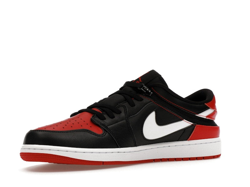 Jordan 1 Low FlyEase Black White Gym Red