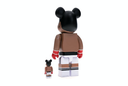 Bearbrick Muhammad Ali 100% & 400% Set Brown