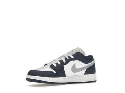 Jordan 1 Low Midnight Navy Wolf Grey (GS)