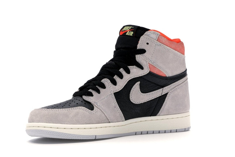 Jordan 1 Retro High Neutral Grey Hyper Crimson