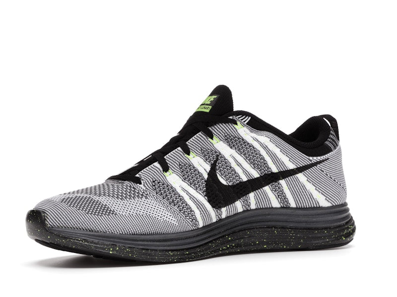 Nike Flyknit Lunar1+ White Black Volt