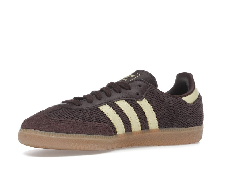 adidas Samba OG Shadow Brown Powder Yellow (Women's)
