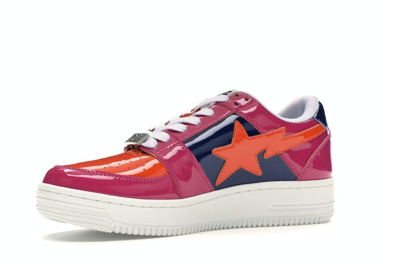 A Bathing Ape Bape Sta Low Color Block Pink Orange Navy