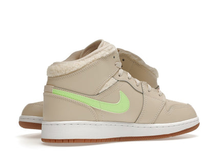 Jordan 1 Mid Utility Fleece Pearl White (GS)
