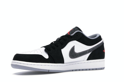 Jordan 1 Low Black White Wolf Grey Infrared 23