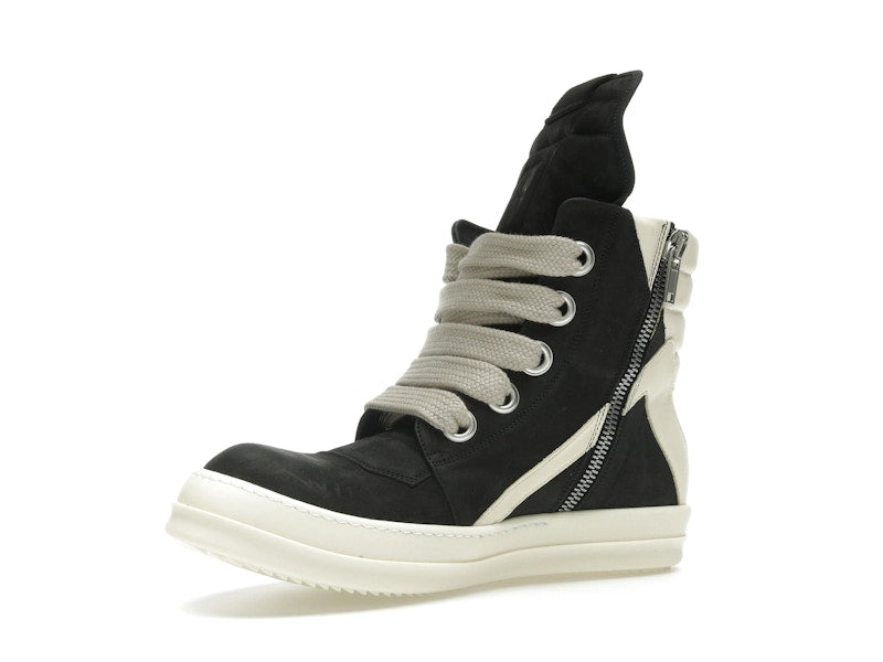 Rick Owens Geobasket Jumbo Lace High Black Milk