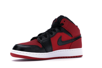 Jordan 1 Mid Gym Red Black (GS)