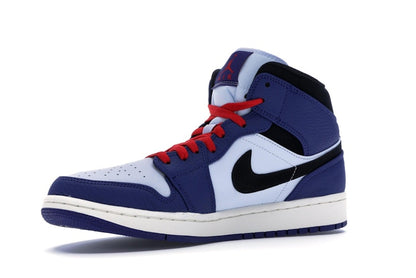Jordan 1 Mid Deep Royal Blue Black