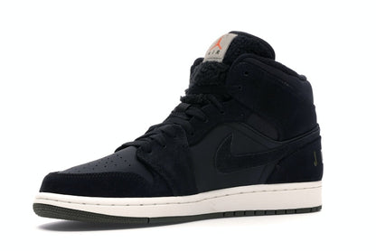 Jordan 1 Mid Black Olive Canvas
