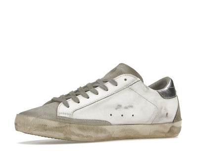 Golden Goose Super-Star White Elecctric Blue Silver