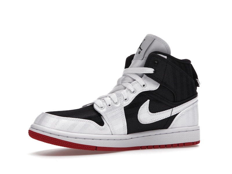 Jordan 1 Mid SE Utility Canvas White Black Gym Red (Women's)