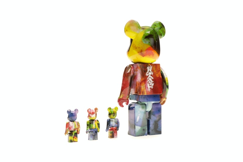 Bearbrick Pushead 4 pc Set 100% & 400% Set Multi