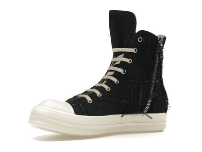 Rick Owens DRKSHDW Slashed Sneaks Black Milk