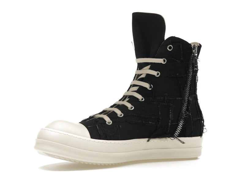 Rick Owens DRKSHDW Slashed Sneaks Black Milk