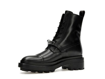 Hermes Funk Ankle Boot Noir Calfskin Leather