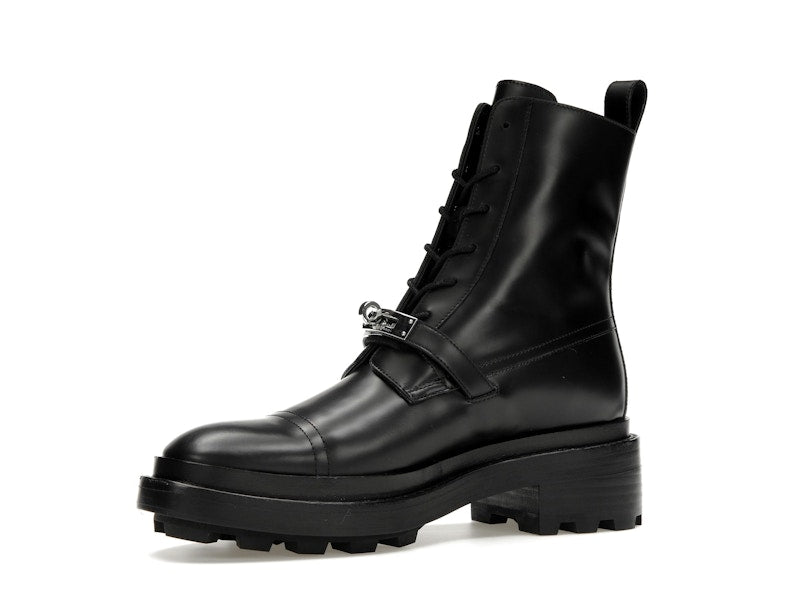 Hermes Funk Ankle Boot Noir Calfskin Leather