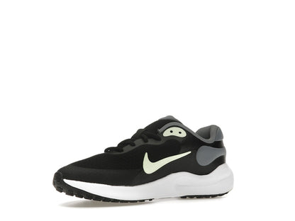 Nike Revolution 7 Black Smoke Grey White Barely Volt (GS)