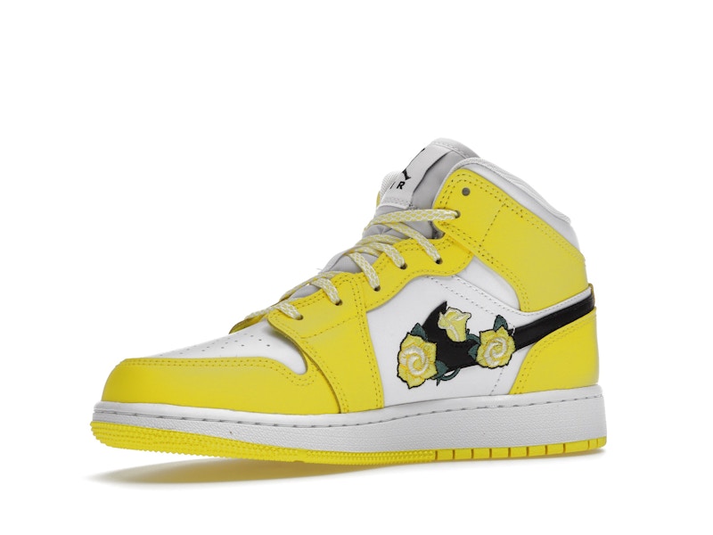 Jordan 1 Mid Dynamic Yellow Floral (GS)
