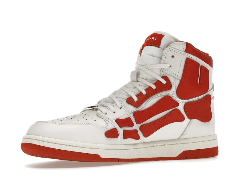 AMIRI Skel Panelled High Top White Red