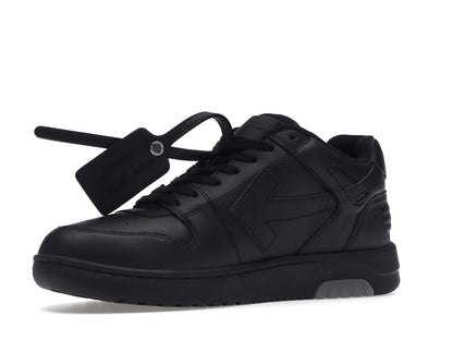 OFF-WHITE Out Of Office OOO "For Walking" Low Tops Black White