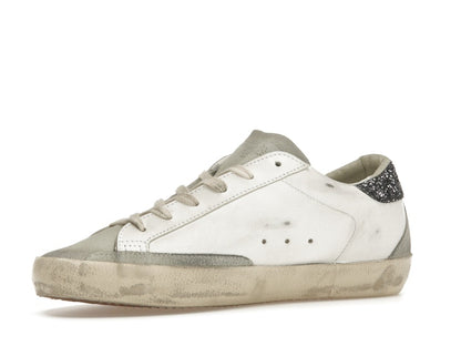 Golden Goose Super-Star White Dark Grey Glitter (Women's)
