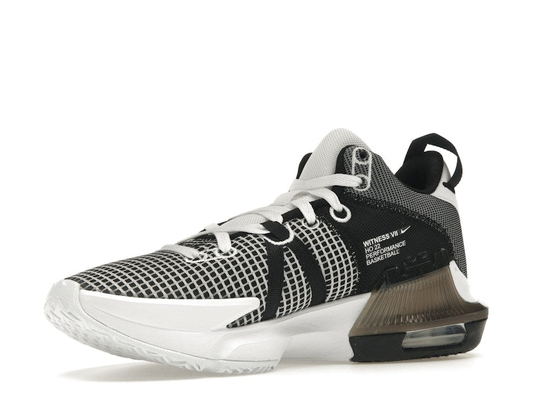Nike LeBron Witness 7 White Black Metallic Silver