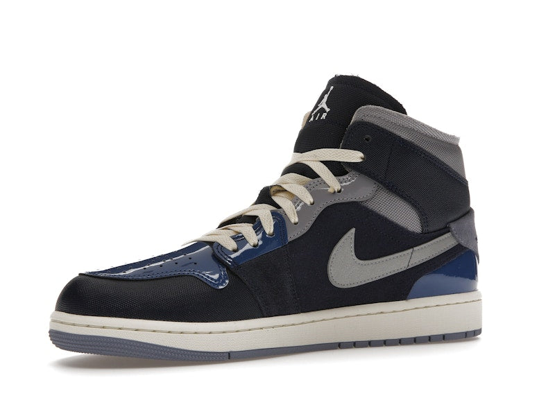 Jordan 1 Mid SE Craft Obsidian French Blue Ashen Slate White