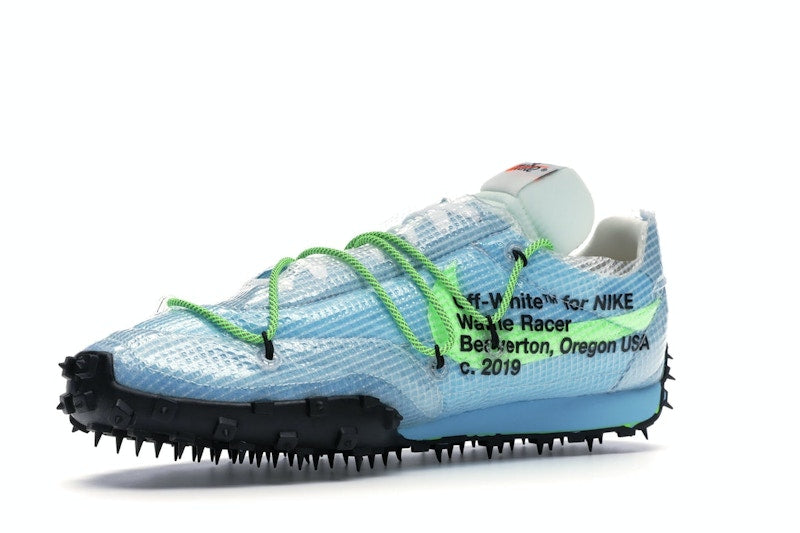 Nike Waffle Racer Off-White Vivid Sky (Women's)