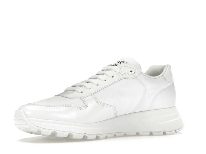 Prada PRAX 01 Sneakers Re-Nylon Brushed Leather White White