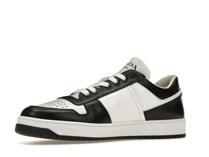 Prada Downtown Low Top Sneakers Leather White Black