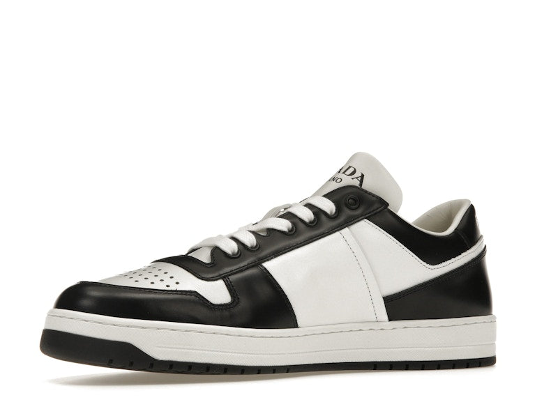 Prada Downtown Low Top Sneakers Leather White Black