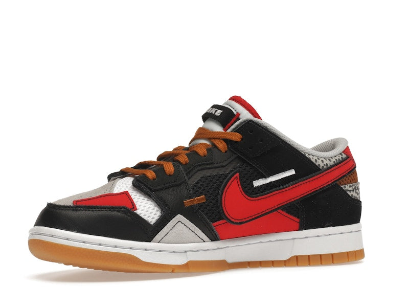 Nike Dunk Low Scrap Black Grey University Red