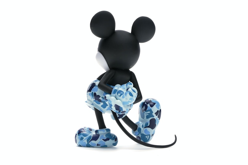 BAPE x Mickey Mouse 90th Anniversary Figure Blue Camo